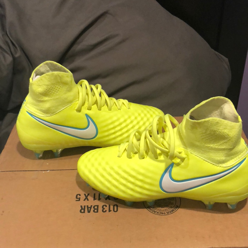 Yellow Soccer cleats